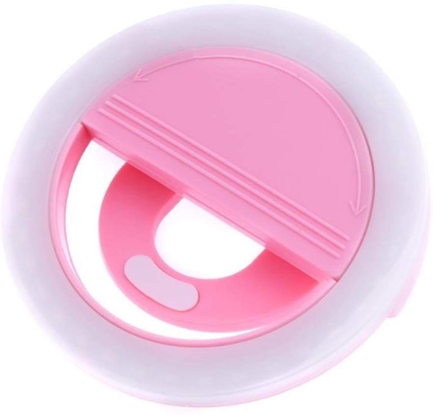 Lampara Aro con luz Led Para Celular Con Clip Y/o Selfie (ROSA)