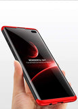 yuehuanyi Funda 360 Grados Integral para Ambas Caras+Cristal Templado,[360°] 3 in 1 Slim Fit Dactilares Protectora Skin Caso Carcasa Cover para Samsung Galaxy S10 Plus - Negro