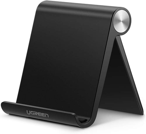 UGREEN Soporte Móvil, Multiángulo Soporte de Celular Ajustable de 0 Grados a 100 Grados para Teléfonos Móviles como iPhone, Samsung, Huawei, Xiaomi y Más (Black)