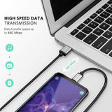 Cable USB C 3.1, UGREEN Cable Tipo C a USB A 2.0 Nylon Trenzado para Dispositivos USB Type C como MacBook, ChromeBook Pixel, Nexus, Nintendo Switch, One plus, GoPro Hero5 6, Xiaomi, LG, Huawei (0,5m)