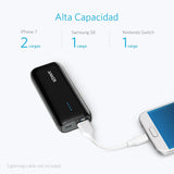 Anker batería portátil Astro 6700 mAh, Ultra-compacto, Poder IQ optimiza la velocidad de carga, Compatible con dispositivos Android, Apple, GoPro, etc., Funda transporte.