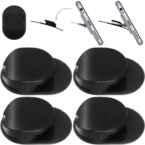 Pack de 4 soportes para anillo de teléfono celular con forma de gato, 1 paquete de soporte para tableta V de soporte para smartphone, DanziX 360 ° de rotación Soporte universal para soporte de dedos, plata, oro rosa, negro, dorado y azul