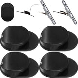 Pack de 4 soportes para anillo de teléfono celular con forma de gato, 1 paquete de soporte para tableta V de soporte para smartphone, DanziX 360 ° de rotación Soporte universal para soporte de dedos, plata, oro rosa, negro, dorado y azul