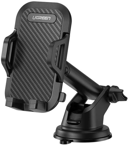 UGREEN Soporte de Celular para Auto, Soporte de 360 Grados Giratorio con Ventosa para iPhone 11/11 Pro/ 11 Pro MAX/ 8/8 Plus/XS MAX, Samsung S10/S10 Plus, Huawei P30 Pro, Xiaomi MI9 y etc, Negro