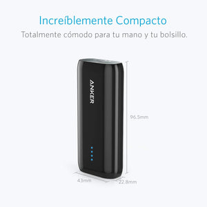 Anker batería portátil Astro 6700 mAh, Ultra-compacto, Poder IQ optimiza la velocidad de carga, Compatible con dispositivos Android, Apple, GoPro, etc., Funda transporte.