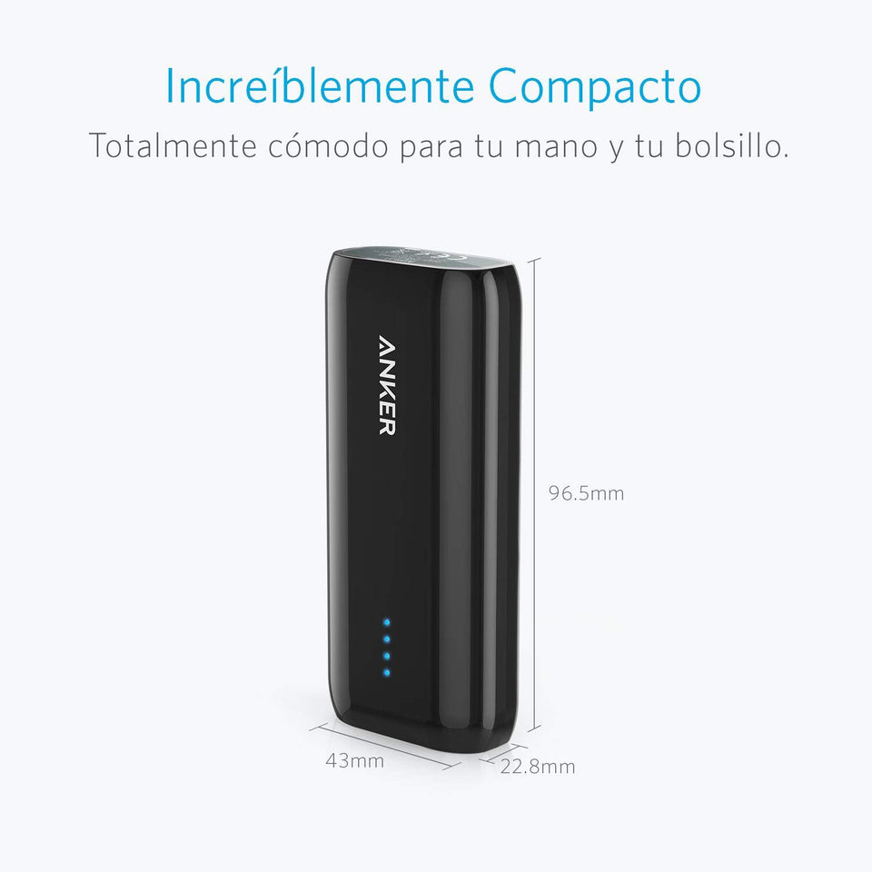 Anker batería portátil Astro 6700 mAh, Ultra-compacto, Poder IQ optimiza la velocidad de carga, Compatible con dispositivos Android, Apple, GoPro, etc., Funda transporte.