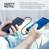 Cable USB C 3.1, UGREEN Cable Tipo C a USB A 2.0 Nylon Trenzado para Dispositivos USB Type C como MacBook, ChromeBook Pixel, Nexus, Nintendo Switch, One plus, GoPro Hero5 6, Xiaomi, LG, Huawei (0,5m)