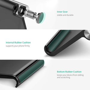 UGREEN Soporte Móvil, Multiángulo Soporte de Celular Ajustable de 0 Grados a 100 Grados para Teléfonos Móviles como iPhone, Samsung, Huawei, Xiaomi y Más (Black)