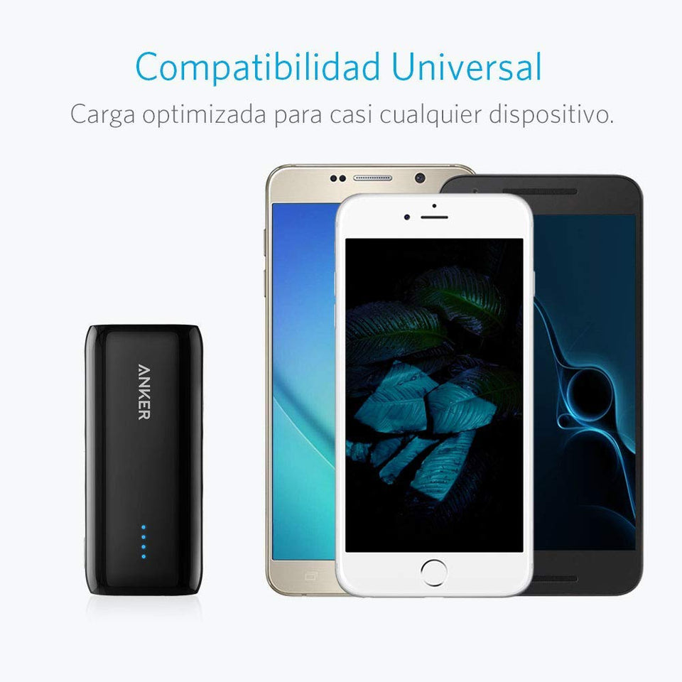 Anker batería portátil Astro 6700 mAh, Ultra-compacto, Poder IQ optimiza la velocidad de carga, Compatible con dispositivos Android, Apple, GoPro, etc., Funda transporte.