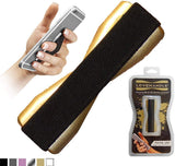 lovehandle teléfono celular agarre mantiene el dispositivo con sólo un dedo – Ultra delgado de bolsillo Friendly Love mango agarre de los dedos para iPhone Mini Tablet – Grip It de forma segura para mensajes de texto, fotos y selfies (oro)