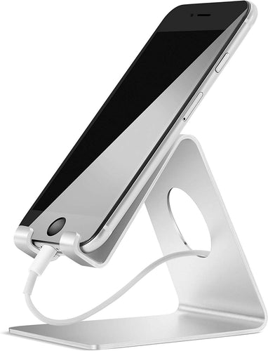 Soporte Celular, Lamicall Base Para Celular Móvil Telefono : Accesorios Base para Celular for Phone X Xs Max XR 8 7 6 Plus,Samsung s9 s8 s8s Plus edge,Huawei P20 Lite pro Nova 3 Mate 10 Lite,Xiaomi Mi 8 Band 3 a2 lite Redmi Note 5 -Plata