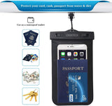Funda Impermeable para Celular,CHOETECH Bolsa Impermeable Celular Universal Funda Sumergible para iPhone XS/XS Max/XR/X/8/7/6,Samsung Galaxy S10/S9/S8/S7/S6,Sony,LG,Huawei,Xiaomi y otros 6.5 Pulgadas