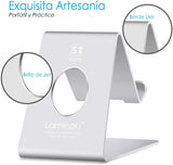 Soporte Celular, Lamicall Base Para Celular Móvil Telefono : Accesorios Base para Celular for Phone X Xs Max XR 8 7 6 Plus,Samsung s9 s8 s8s Plus edge,Huawei P20 Lite pro Nova 3 Mate 10 Lite,Xiaomi Mi 8 Band 3 a2 lite Redmi Note 5 -Plata
