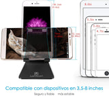 Soporte Celular, Lamicall Soporte para Celular Telefono: Ajustable Accesorios Base para Celular for Phone X Xs Max 8 7 6 Plus,Samsung s9 s8 s8s Plus edge,Huawei P20 Lite pro Nova 3 Mate 10 Lite,Xiaomi Mi 8 Band 3 a2 lite Redmi Note 5 -Negro