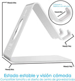 Soporte Celular, Lamicall Base Para Celular Móvil Telefono : Accesorios Base para Celular for Phone X Xs Max XR 8 7 6 Plus,Samsung s9 s8 s8s Plus edge,Huawei P20 Lite pro Nova 3 Mate 10 Lite,Xiaomi Mi 8 Band 3 a2 lite Redmi Note 5 -Plata