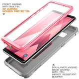Estuche de funda resistente de cuerpo completo SUPCASE Unicorn Beetle Pro para Samsung Galaxy Note 8 (2017), Rosa/Gris