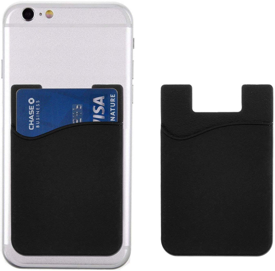 Porta Tarjetas para Celular, Portatarjetas para iPhone, Bolsa portatarjetas para [Incluye 3 Piezas] Tarjetero Adhesivo para Celular Safe Slot Tech Pocket (Mixto)