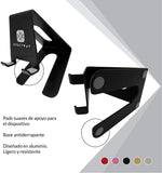 Xpectway Soporte Celular y Tablet - Dock para Escritorio - Base para Teléfono Movil - Stand para Smartphone - Accesorio Compatible con iPhone, iPad, Samsung, Huawei, Xiaomi, LG, Motorola (Negro)